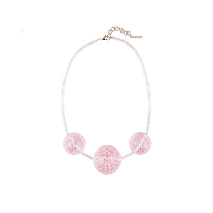 Triple Sphere Necklace Rosé