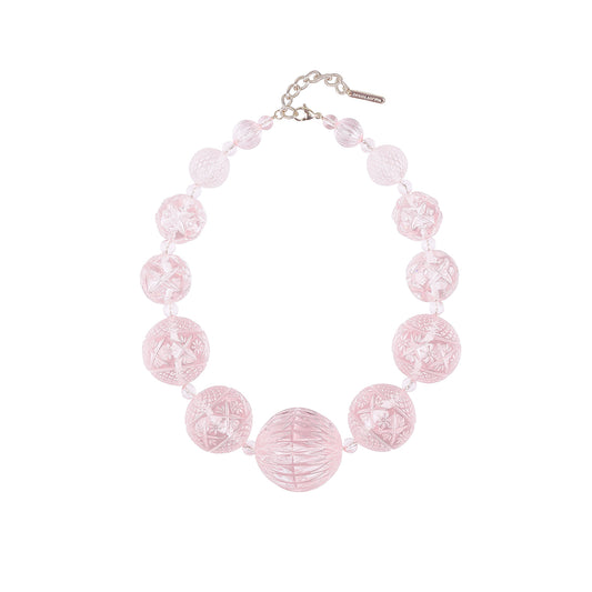 Statement Sphere Necklace Rosé