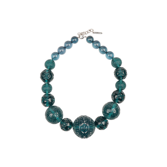 Sphere Collar Necklace Indigo