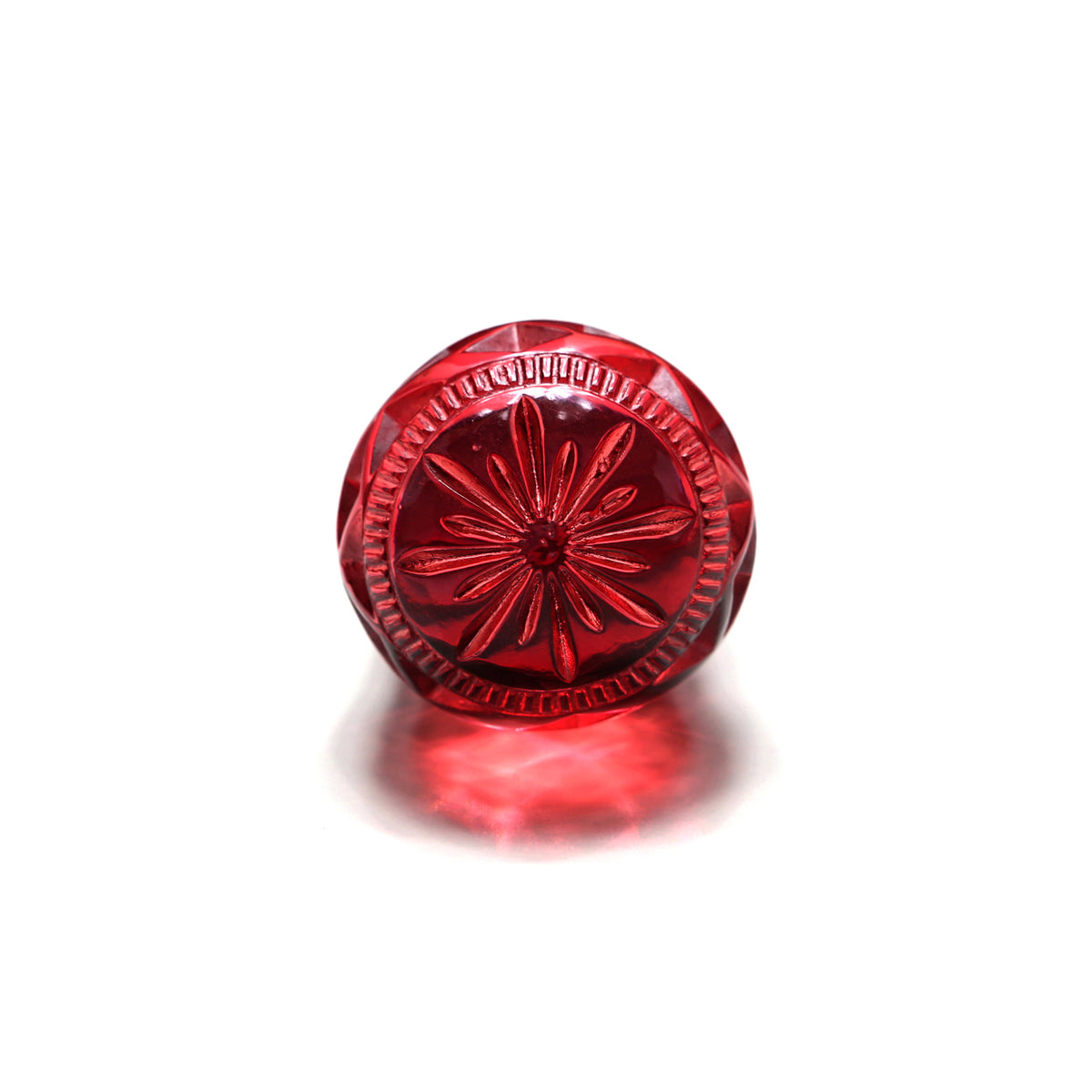 Large Dome Ring Burgundy