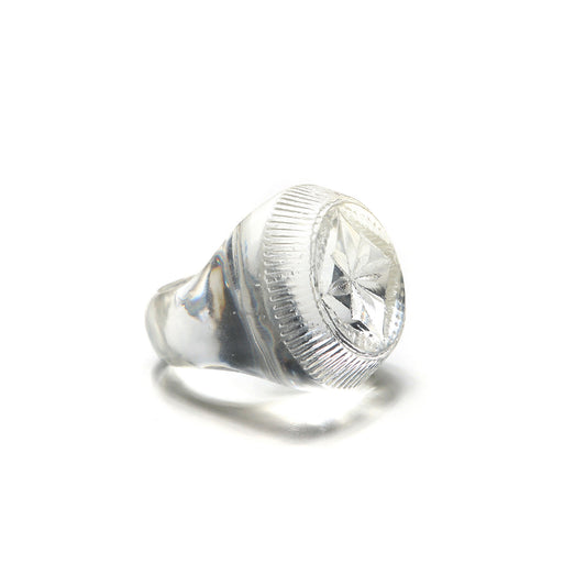 Bottlestop Ring Vintage Clear