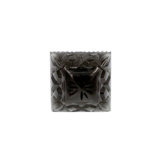 Carved Square Ring Black