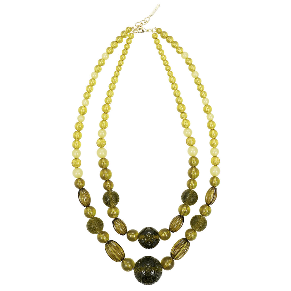 PRE-ORDER Double Layered Necklace Olive