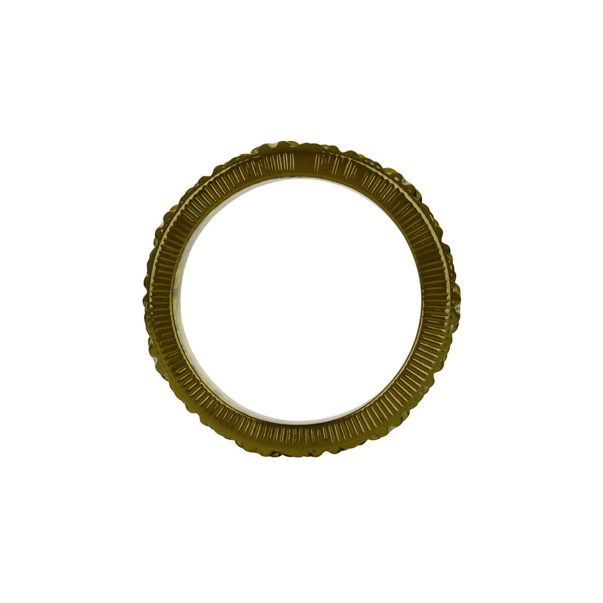 NEW IN Faceted Bangle Olive