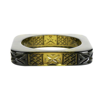 [SAMPLE SALE] Slim Square Bangle Olive