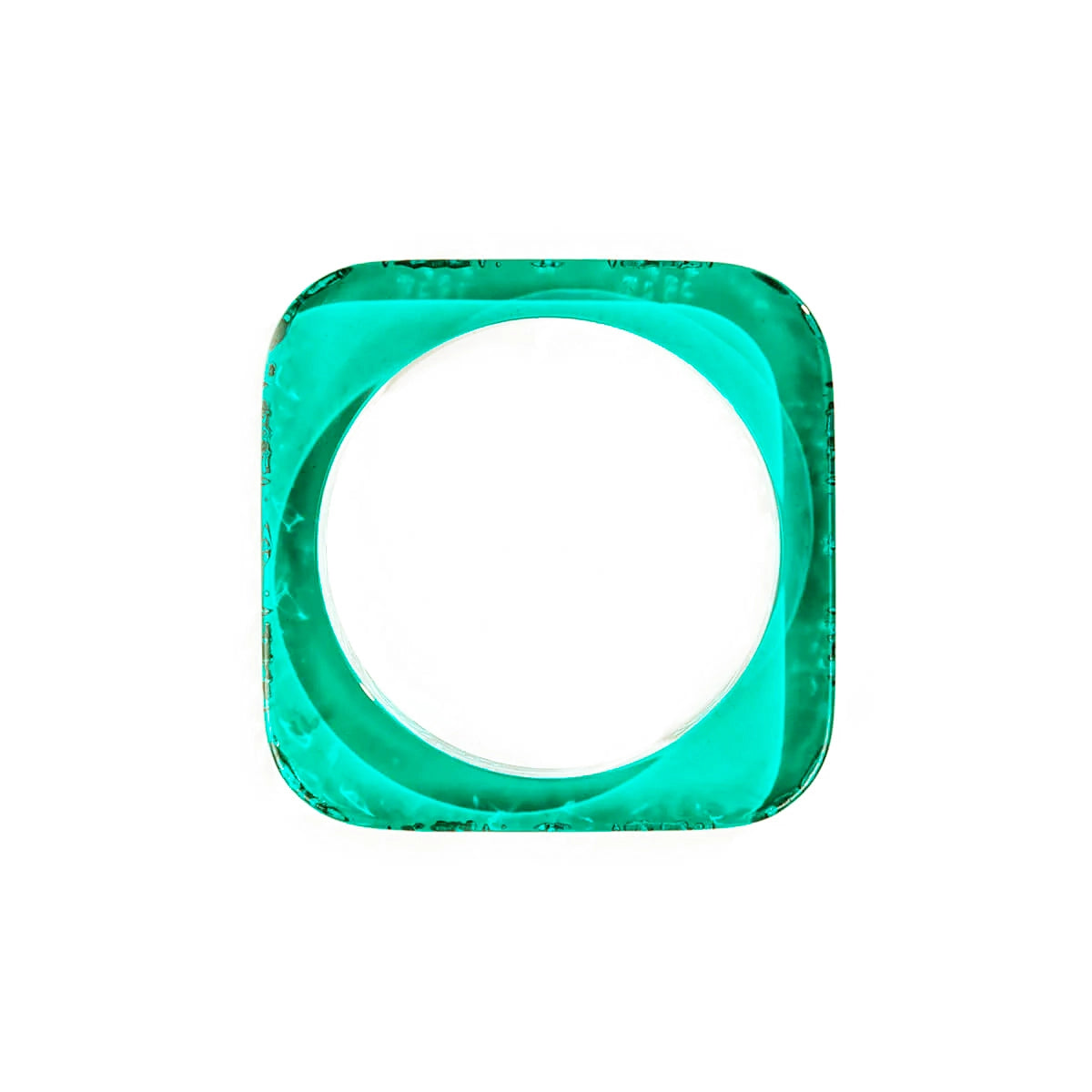 Slim Square Bangle Turquoise