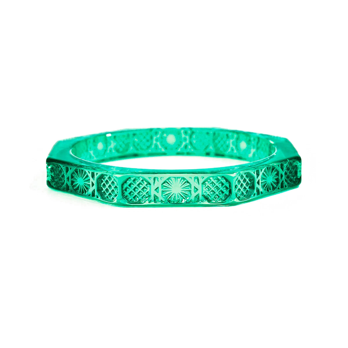 Slim Octagon Bangle Turquoise