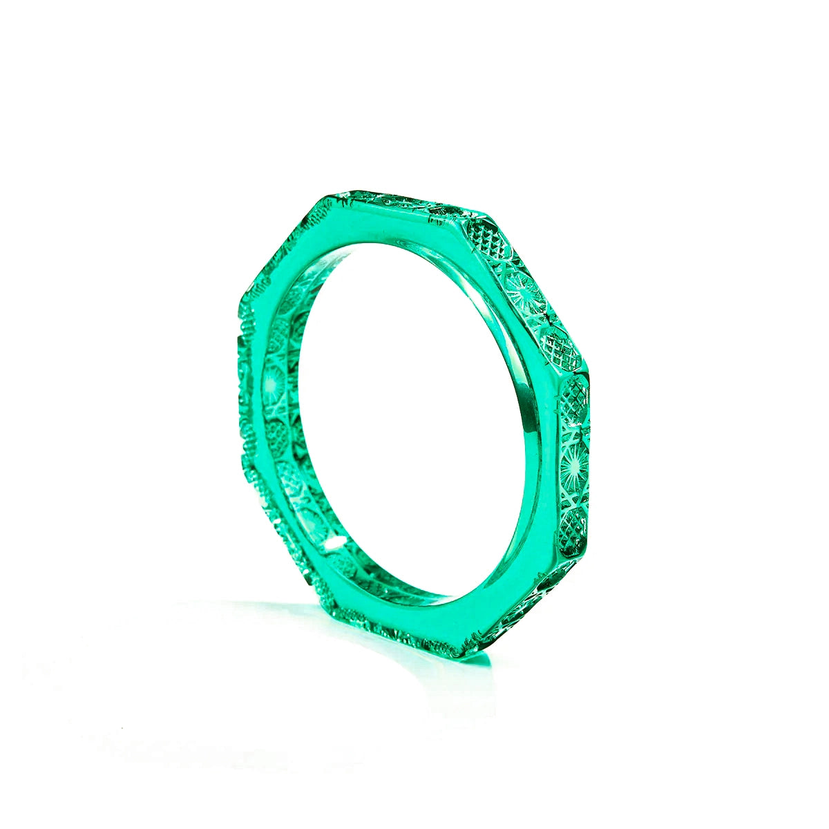 Slim Octagon Bangle Turquoise