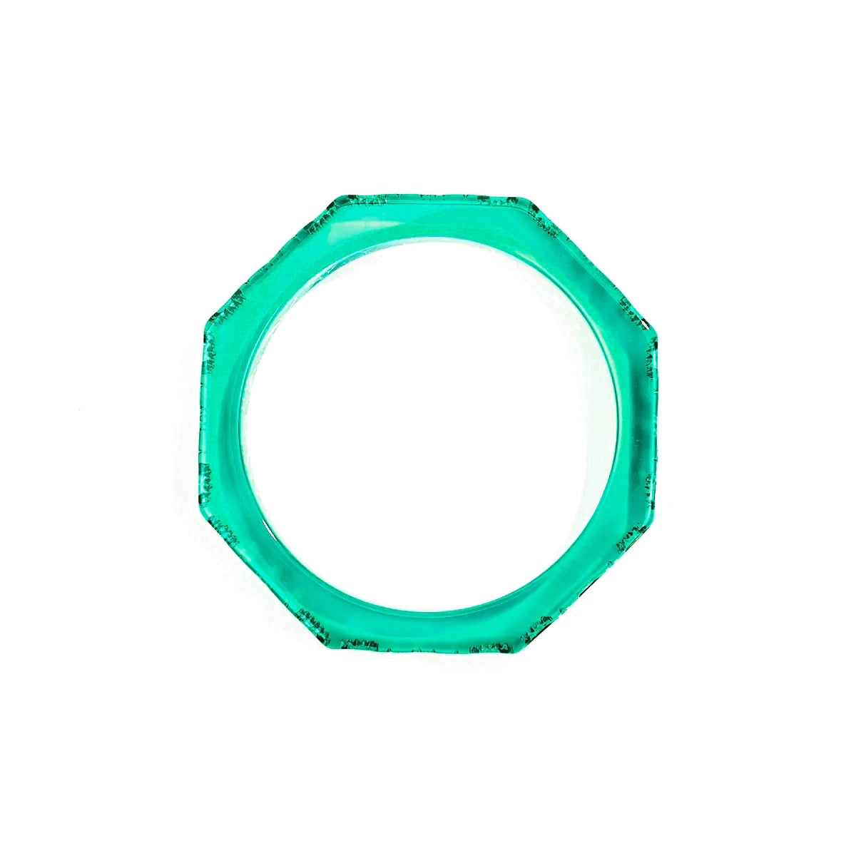 Slim Octagon Bangle Turquoise