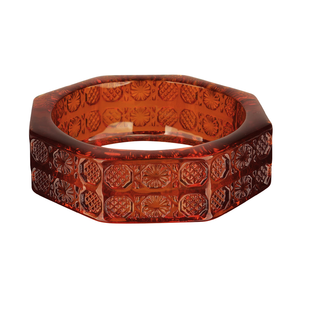 Octagon Bangle Amber