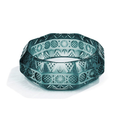 Etched Octagon Bangle Indigo
