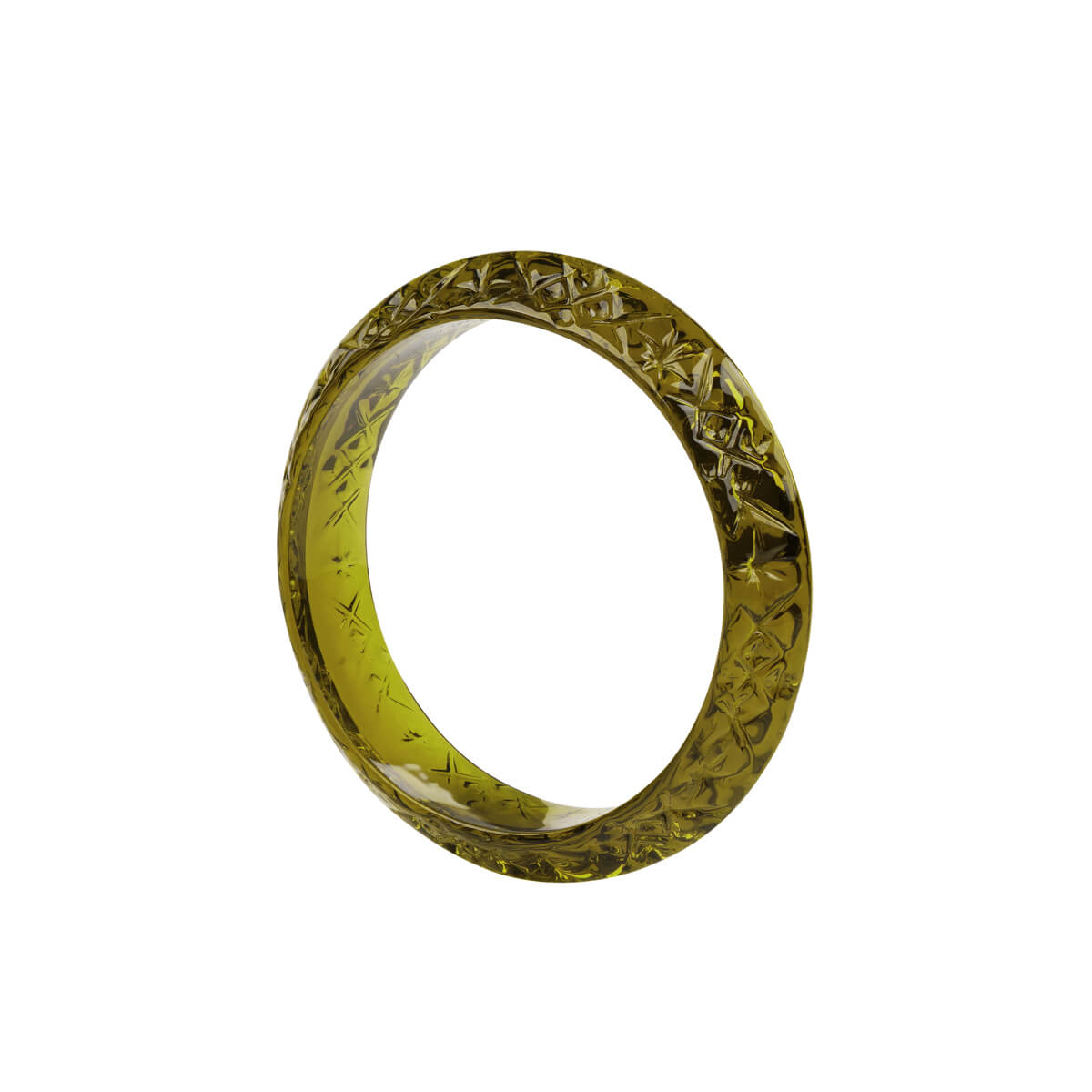 NEW IN Round Edged Bangle Olive