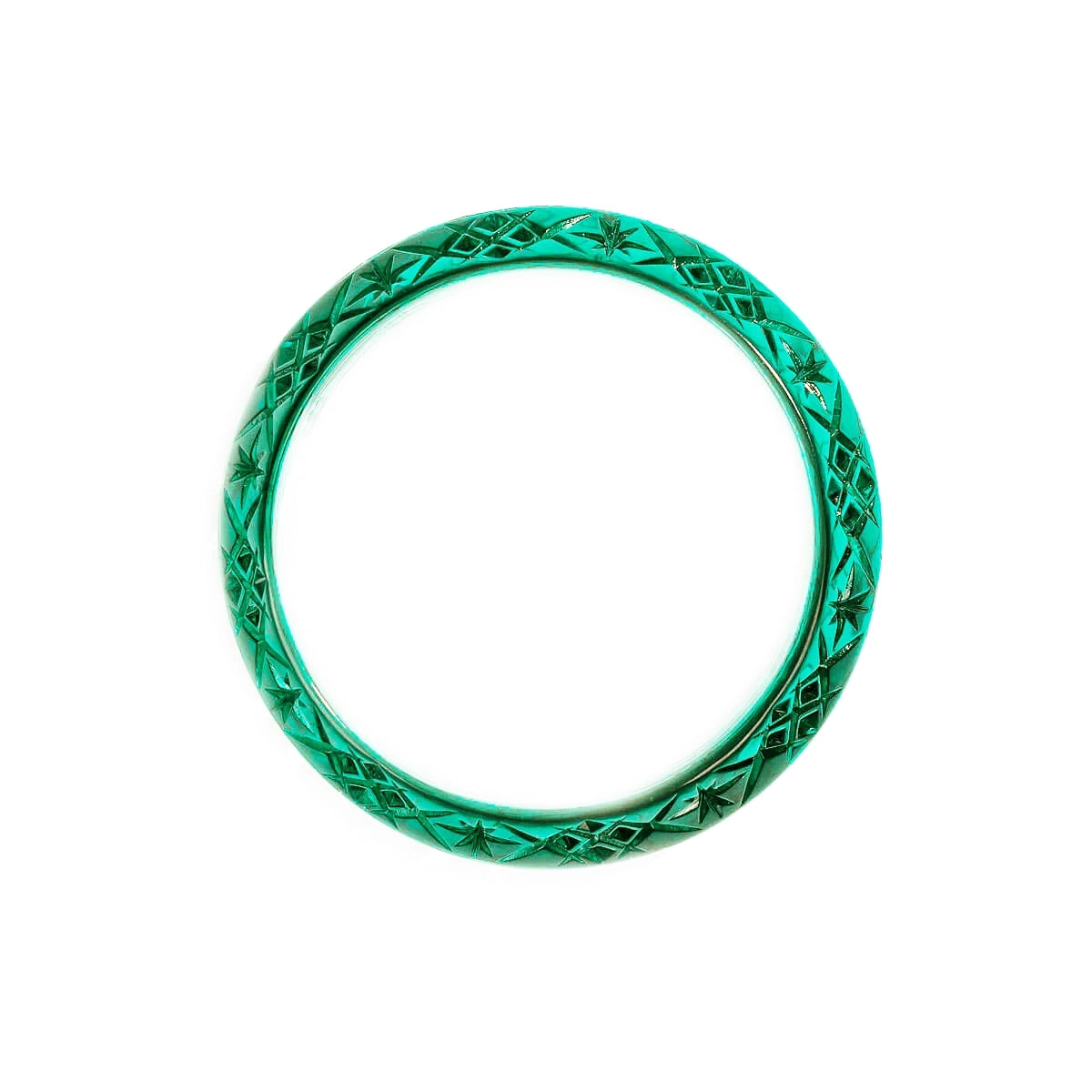 Wide Edged Bangle Turquoise