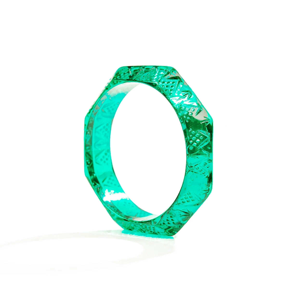 50% OFF Octagon Edged Bangle Turquoise