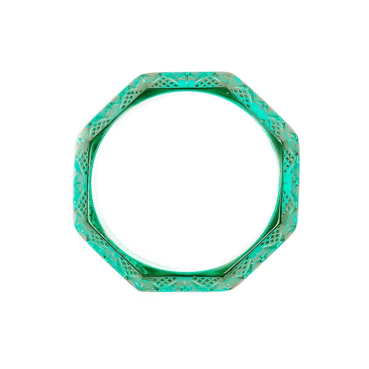 50% OFF Octagon Edged Bangle Turquoise