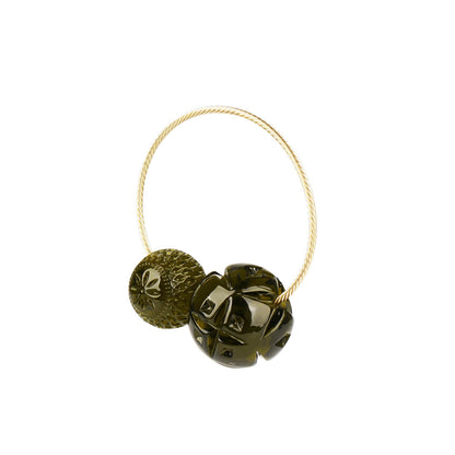 Dual Ball Cuff Olive