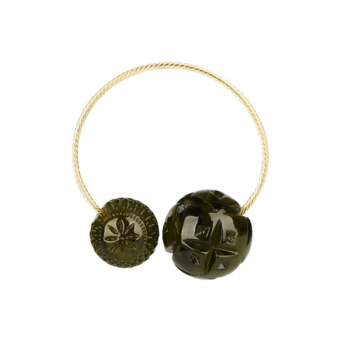 NEW IN Dual Ball Cuff Olive