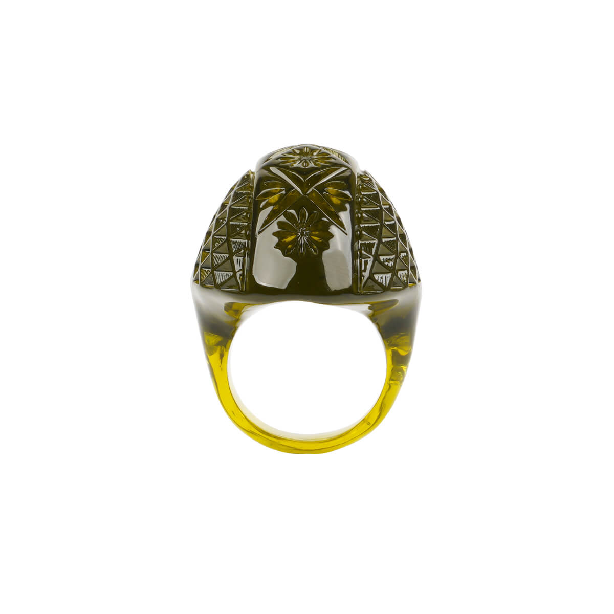 NEW IN Oval Ring Olive