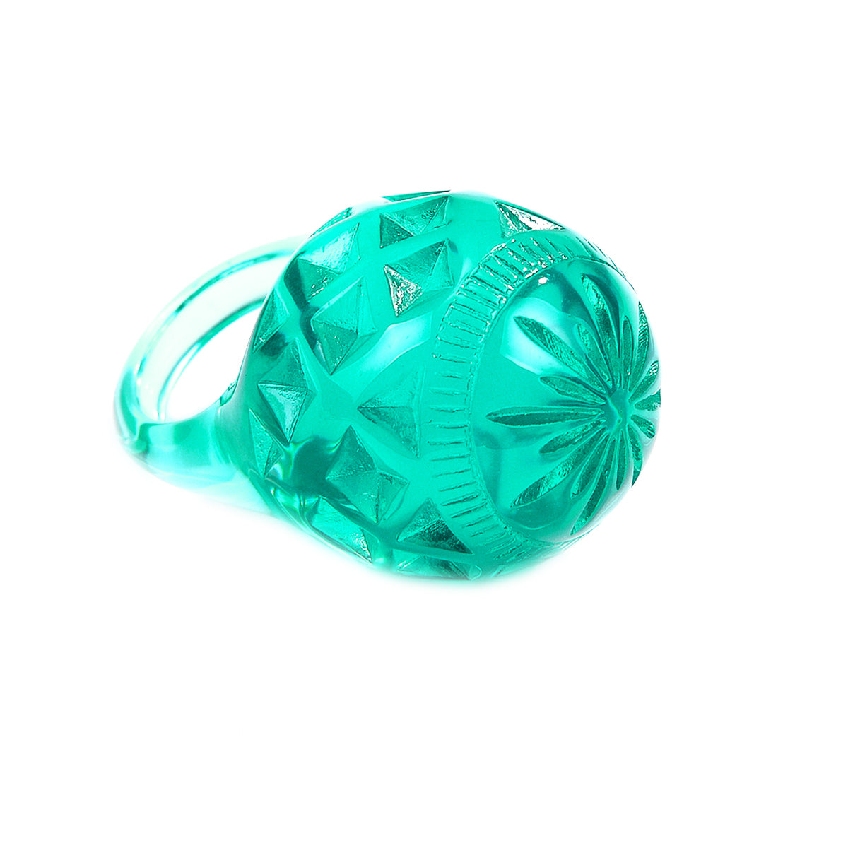Large Dome Ring Turquoise
