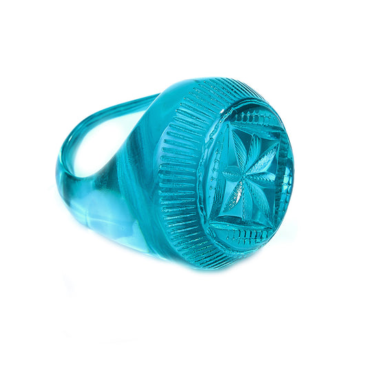 Bottlestop Ring Aqua