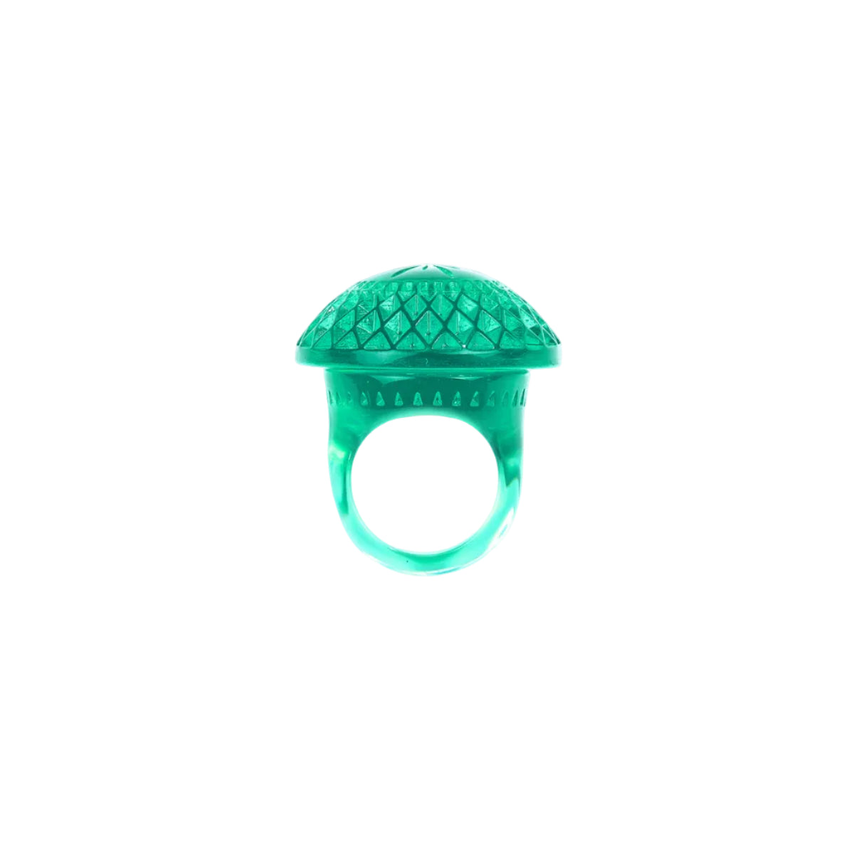Etched Circle Ring Turquoise