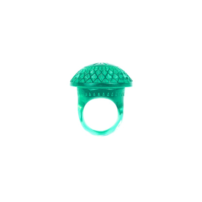 Etched Circle Ring Turquoise