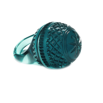 Etched Dome Ring Indigo