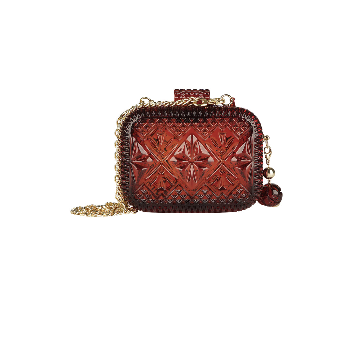 Hand Carved Clutch Amber