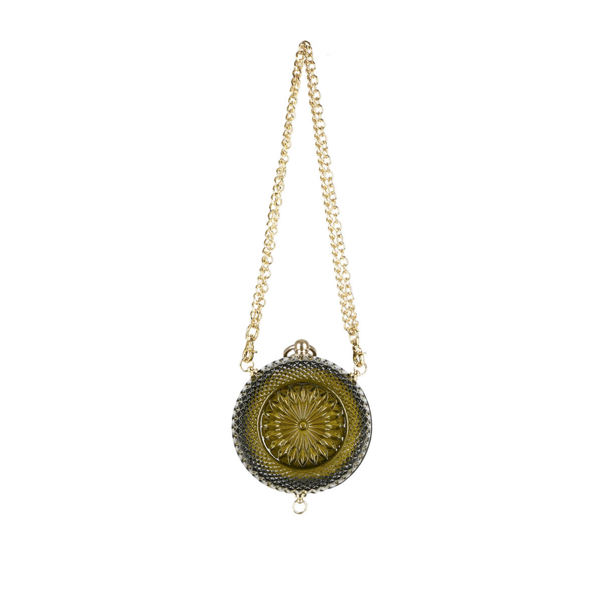 NEW IN Sphere Clutch Olive