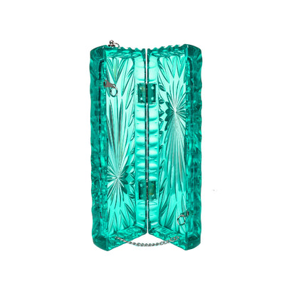 Long Rectangle Clutch Turquoise