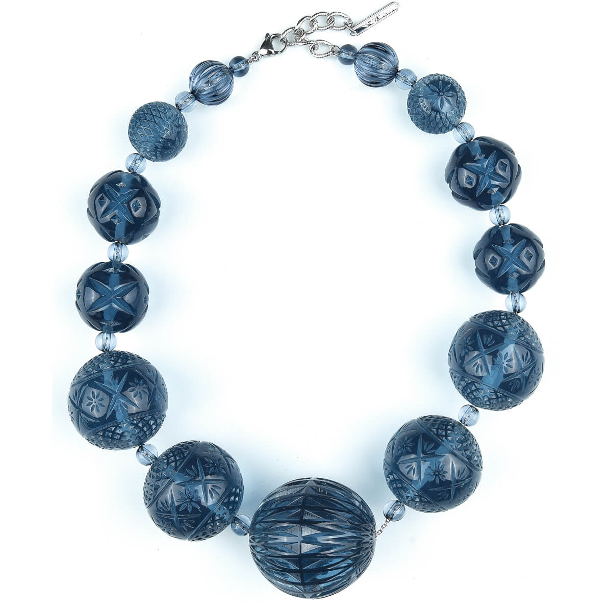 Statement Sphere Necklace Classic Blue