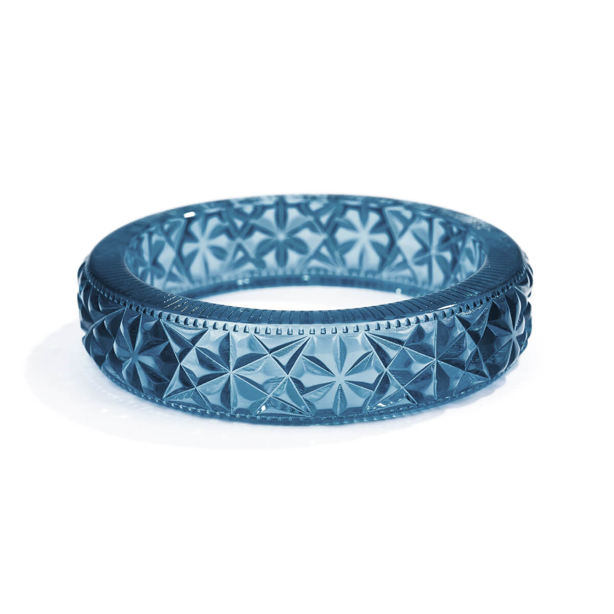 Faceted Bangle Classic Blue