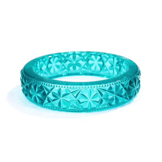 Faceted Bangle Turquoise