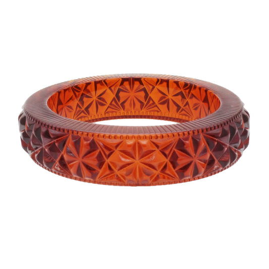 Faceted Bangle Amber