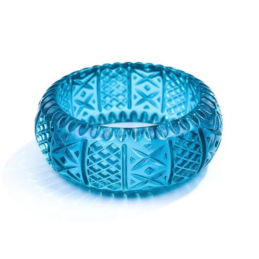 30% OFF Frosted Bangle Aqua