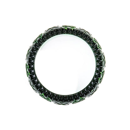 BEST SELLER Frosted Bangle Emerald Green