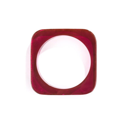 Slim Square Bangle Deep Purple