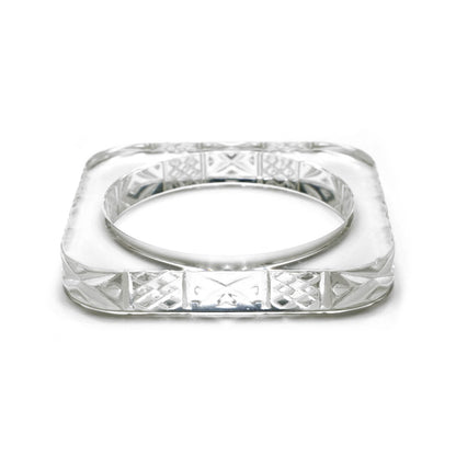 [FINAL SALE 40% OFF] Square Bangle Vintage Clear