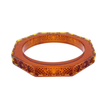 Slim Octagon Bangle Amber