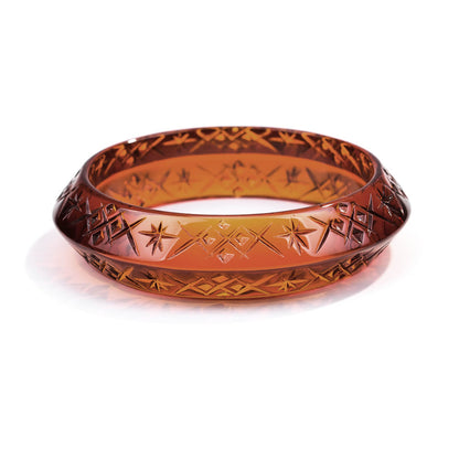 Round Edged Bangle Amber