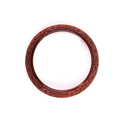 Round Edged Bangle Amber