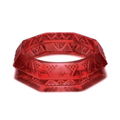 douglaspoon hand carved resin bangle