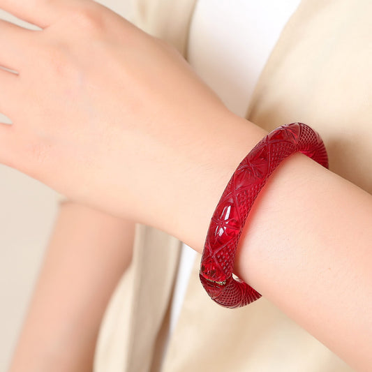 douglaspoon hand carved resin bangle