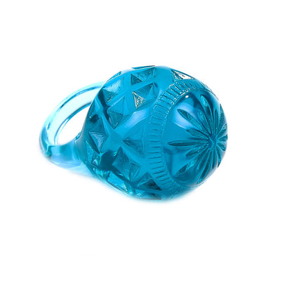 Large Dome Ring Aqua