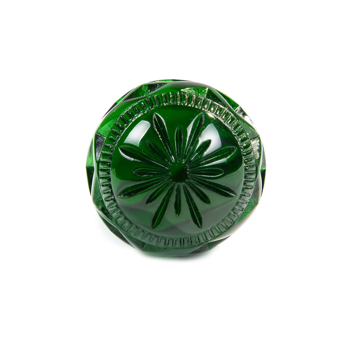 Large Dome Ring Emerald Green