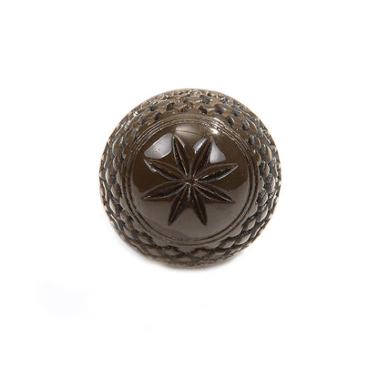Etched Dome Ring Dark Grey
