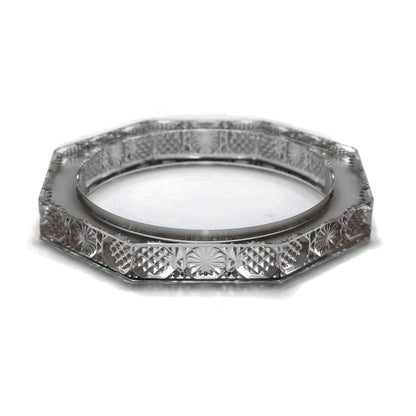 Slim Octagon Bangle Dark Grey